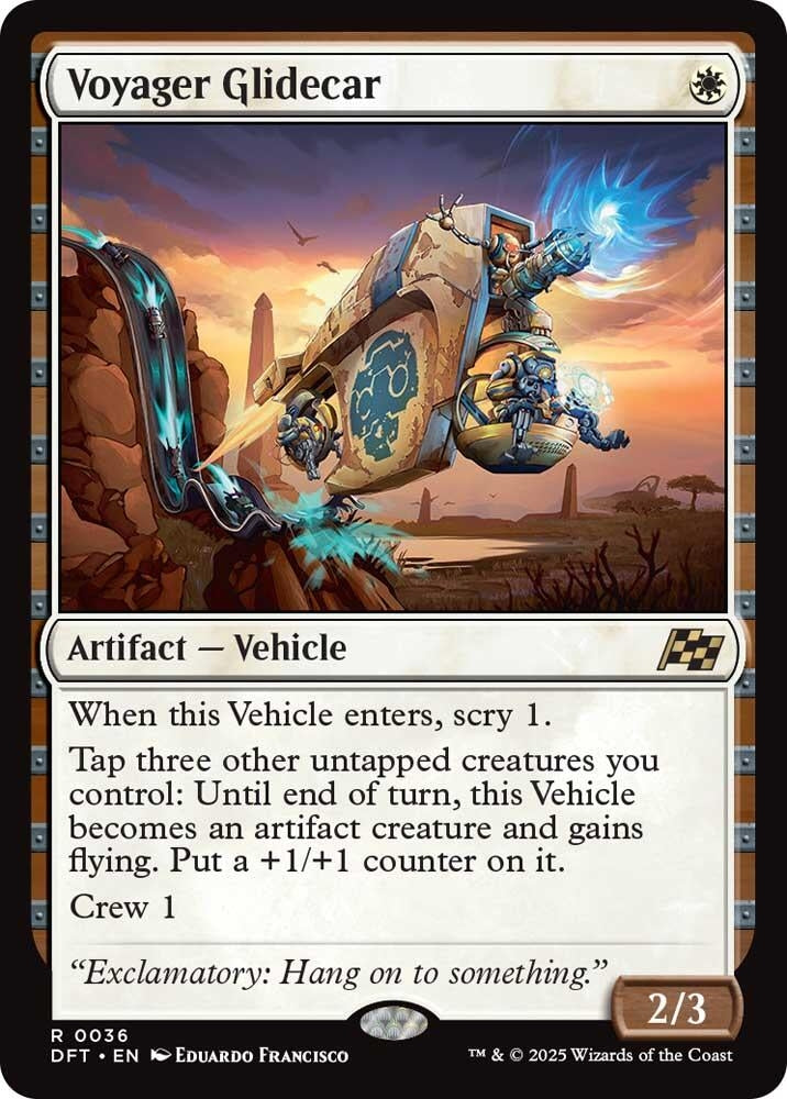 Image for Voyager Glidecar (36) [Aetherdrift] - Magic: The Gathering