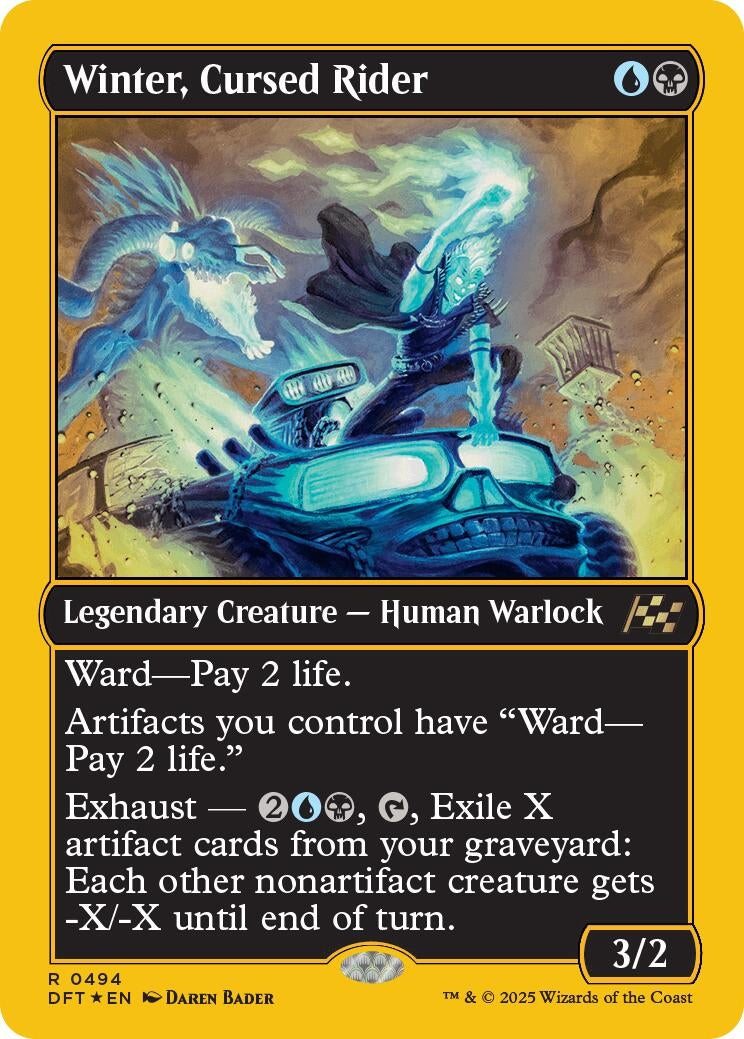 Image for Winter, Cursed Rider (First-Place Foil) (494) [Aetherdrift] - Magic: The Gathering