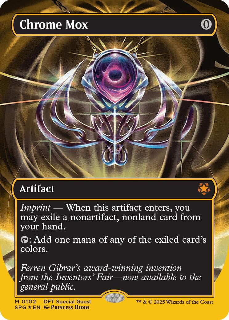 Image for Chrome Mox (Borderless) (First-Place Foil) (102) [Special Guests] - Magic: The Gathering