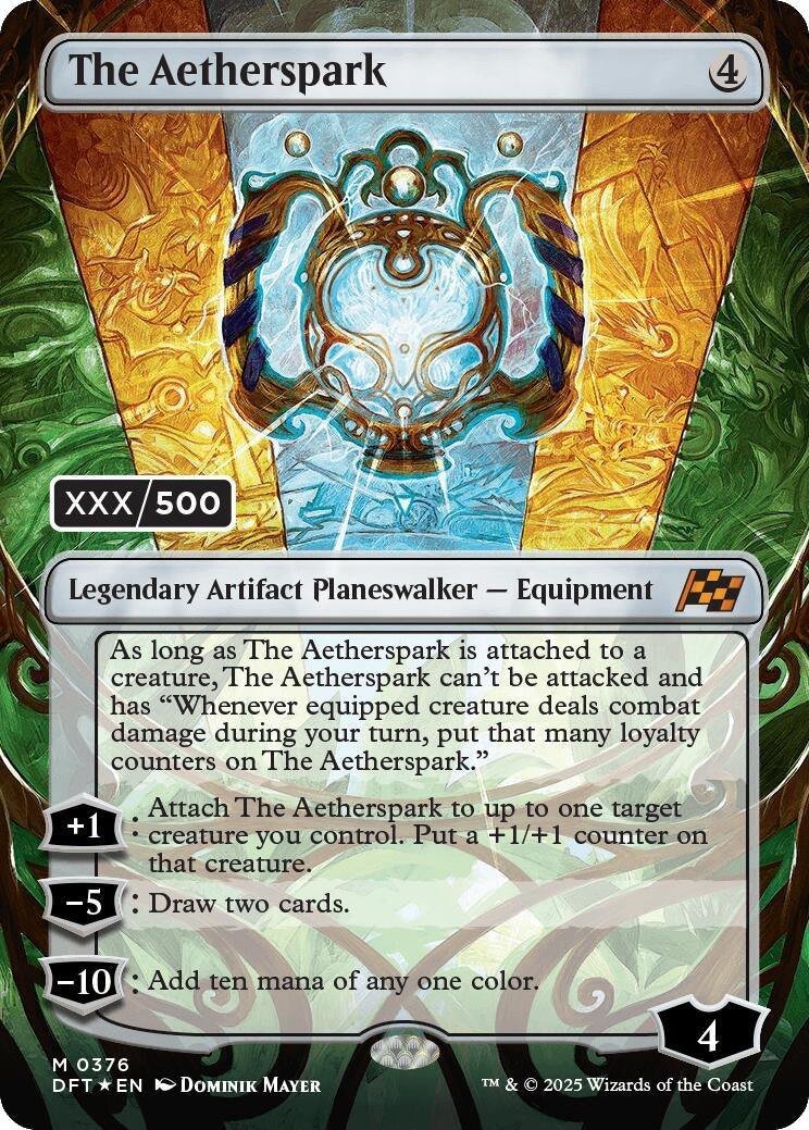 Image for The Aetherspark (Serial Numbered) (376) [Aetherdrift] - Magic: The Gathering
