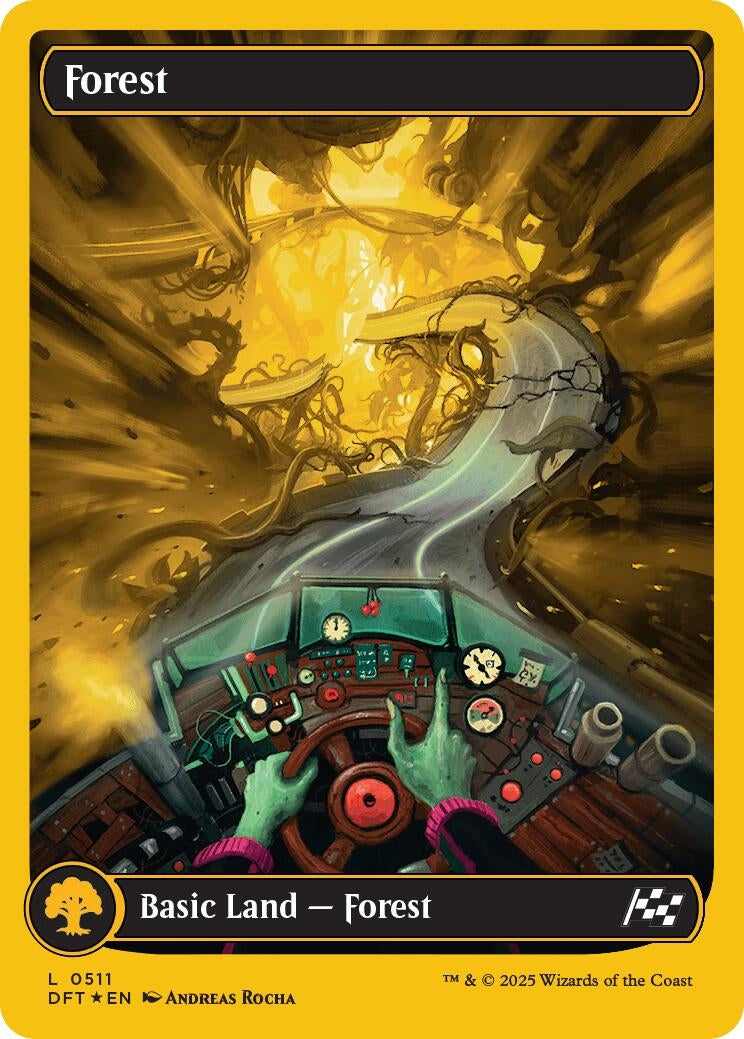 Image for Forest (0511) (First-Place Foil) (511) [Aetherdrift] - Magic: The Gathering