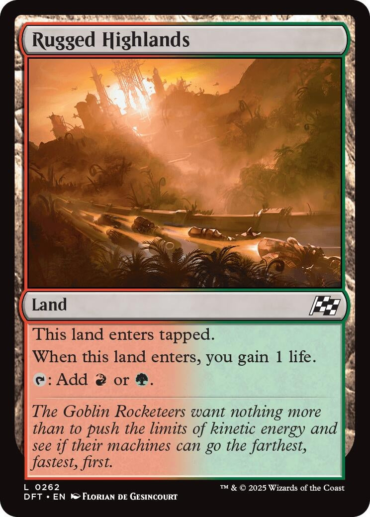 Image for Rugged Highlands (262) [Aetherdrift] - Magic: The Gathering