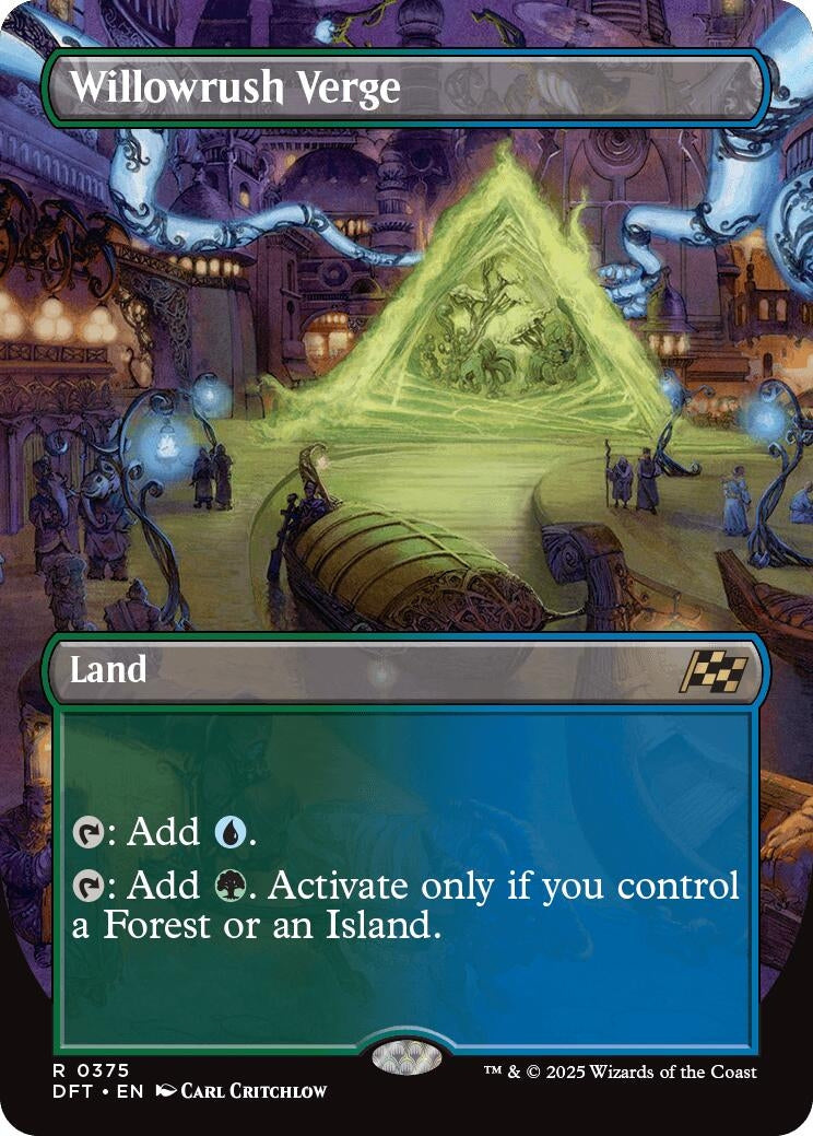 Image for Willowrush Verge (Borderless) (375) [Aetherdrift] - Magic: The Gathering