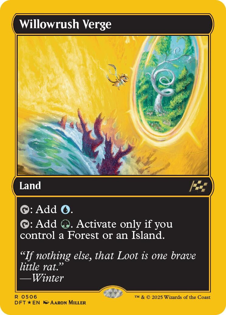 Image for Willowrush Verge (First-Place Foil) (506) [Aetherdrift] - Magic: The Gathering
