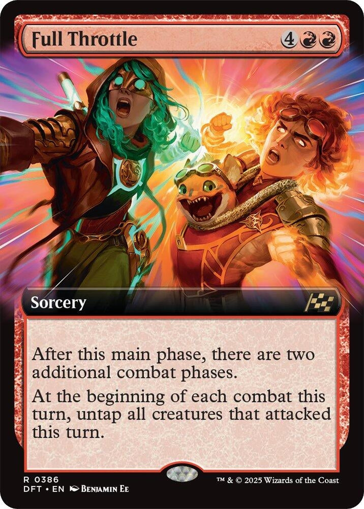 Image for Full Throttle (Extended Art) (386) [Aetherdrift] - Magic: The Gathering