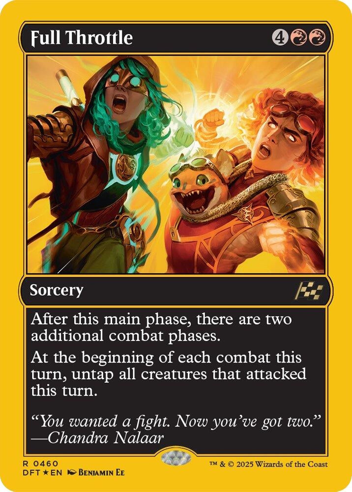 Image for Full Throttle (First-Place Foil) (460) [Aetherdrift] - Magic: The Gathering