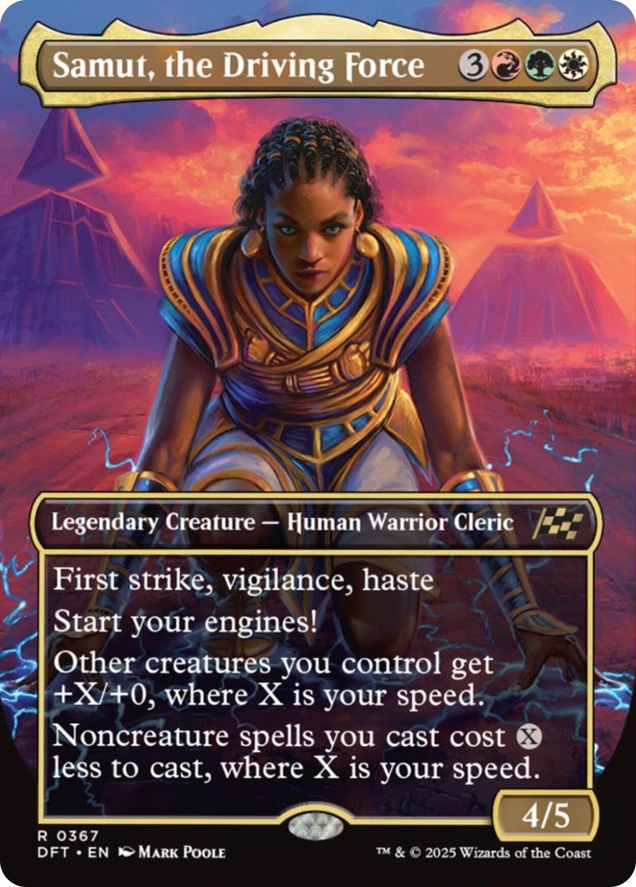 Image for Samut, the Driving Force (Borderless) (367) [Aetherdrift] - Magic: The Gathering