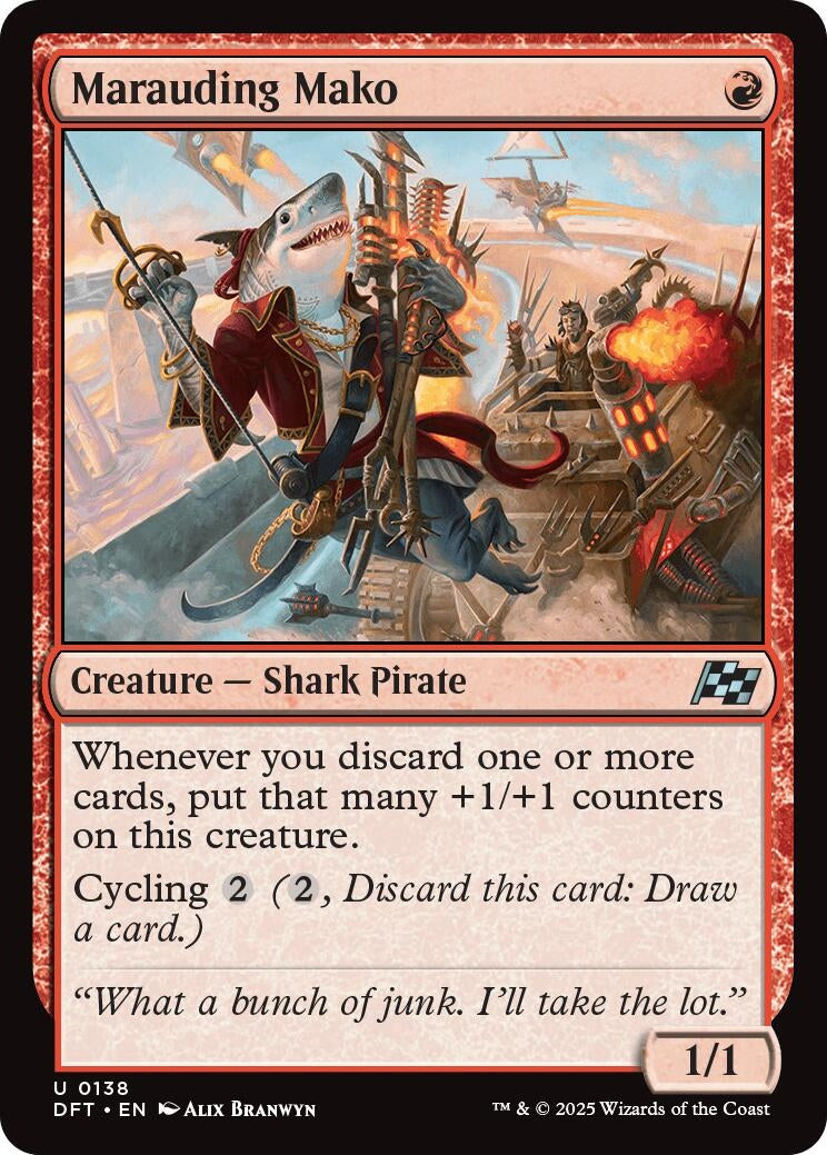 Image for Marauding Mako (138) [Aetherdrift] - Magic: The Gathering
