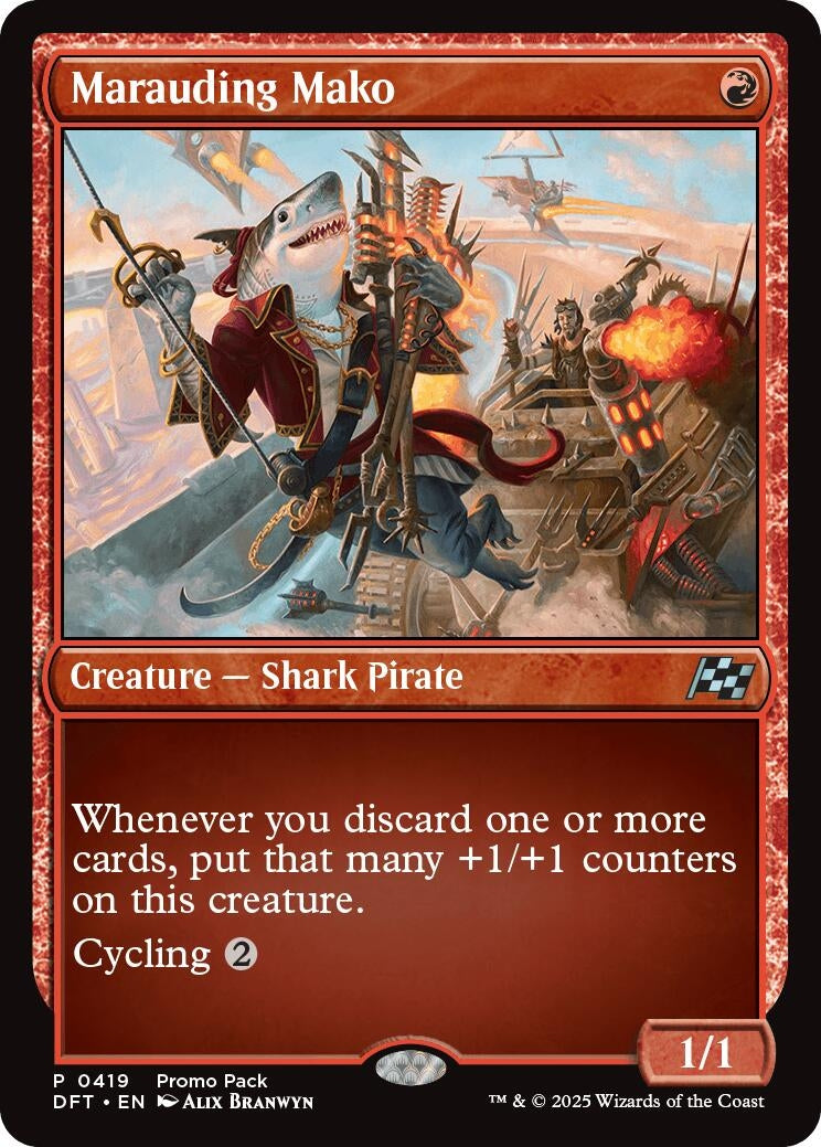 Image for Marauding Mako (419) [Aetherdrift] - Magic: The Gathering