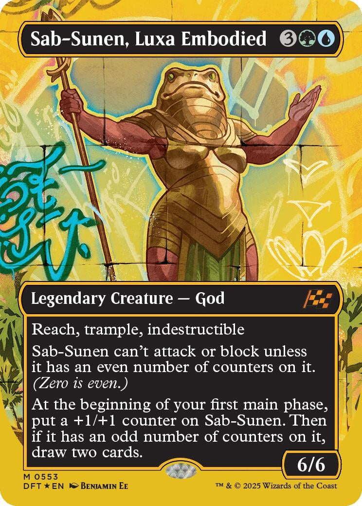 Image for Sab-Sunen, Luxa Embodied (Borderless) (First-Place Foil) (553) [Aetherdrift] - Magic: The Gathering