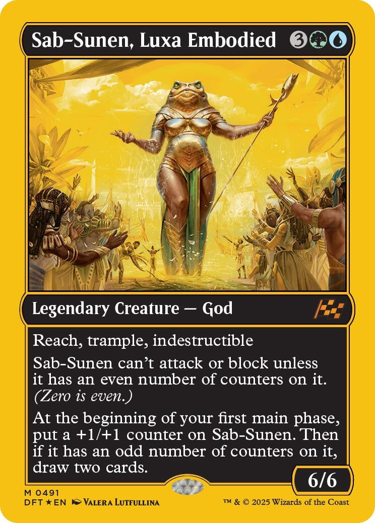 Image for Sab-Sunen, Luxa Embodied (First-Place Foil) (491) [Aetherdrift] - Magic: The Gathering