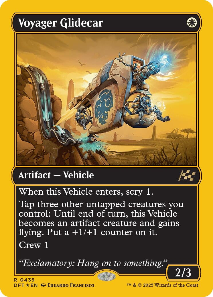 Image for Voyager Glidecar (First-Place Foil) (435) [Aetherdrift] - Magic: The Gathering