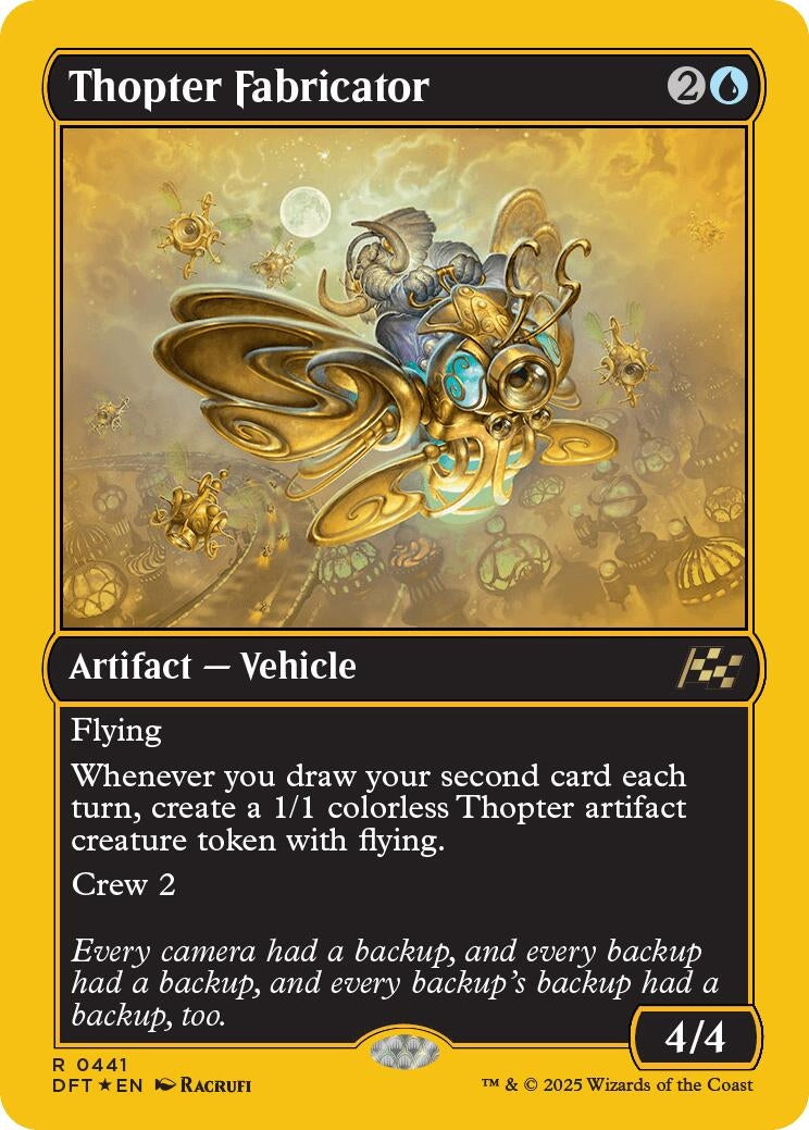 Image for Thopter Fabricator (First-Place Foil) (441) [Aetherdrift] - Magic: The Gathering