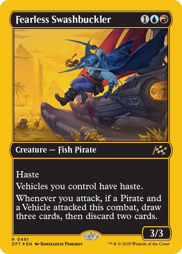 Image for Fearless Swashbuckler (First-Place Foil) (481) [Aetherdrift] - Magic: The Gathering