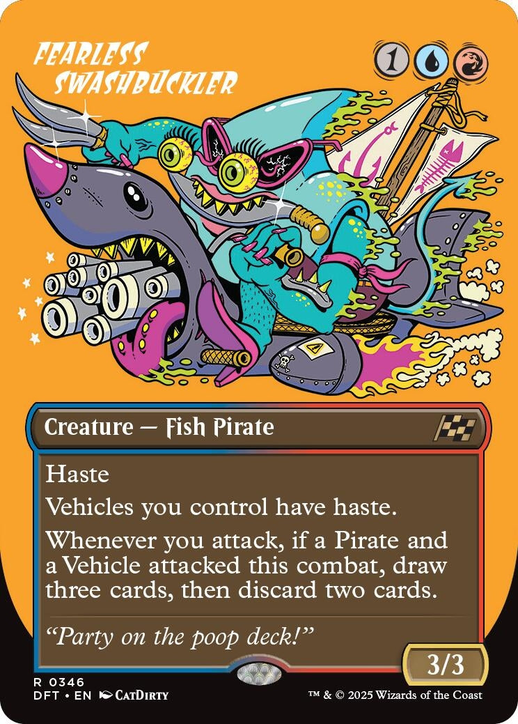 Image for Fearless Swashbuckler (Borderless) (346) [Aetherdrift] - Magic: The Gathering