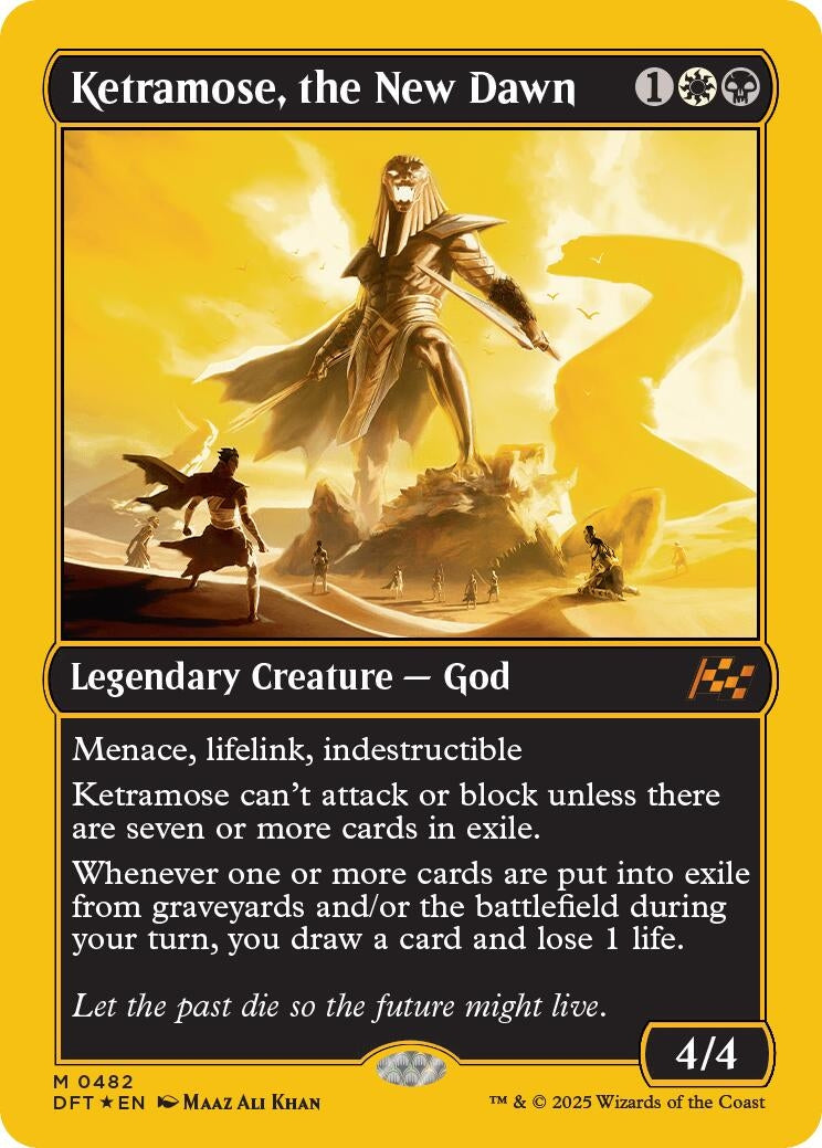 Image for Ketramose, the New Dawn (First-Place Foil) (482) [Aetherdrift] - Magic: The Gathering