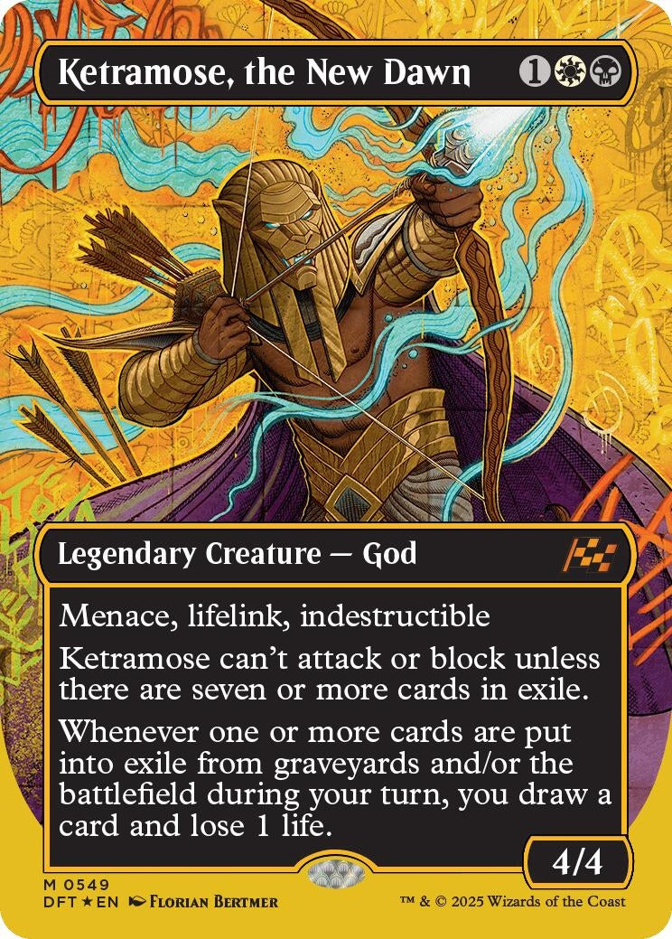 Image for Ketramose, the New Dawn (Borderless) (First-Place Foil) (549) [Aetherdrift] - Magic: The Gathering
