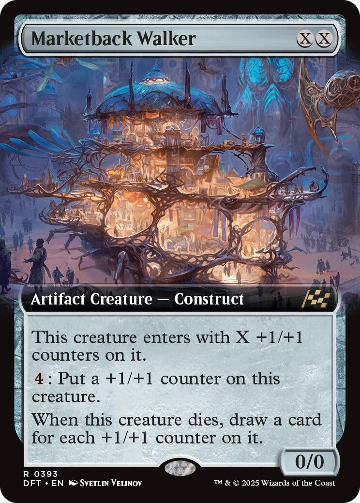 Image for Marketback Walker (Extended Art) (393) [Aetherdrift] - Magic: The Gathering