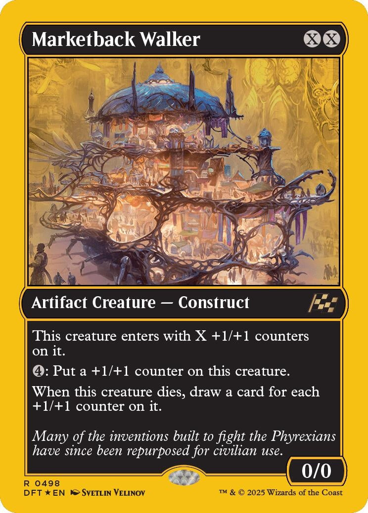 Image for Marketback Walker (First-Place Foil) (498) [Aetherdrift] - Magic: The Gathering