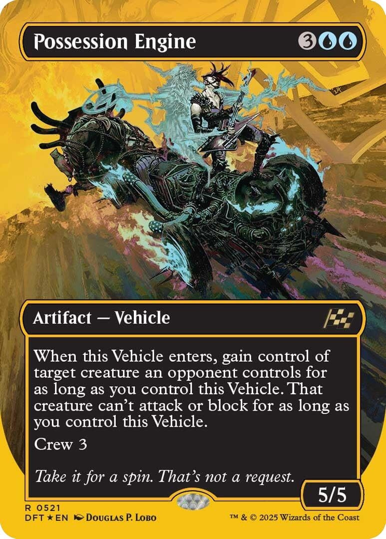 Image for Possession Engine (Borderless) (First-Place Foil) (521) [Aetherdrift] - Magic: The Gathering