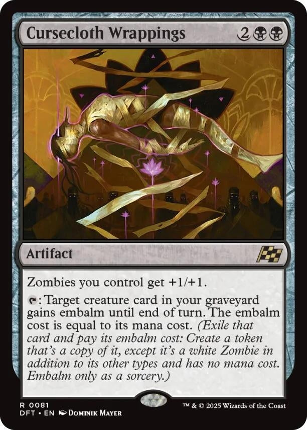 Image for Cursecloth Wrappings (81) [Aetherdrift] - Magic: The Gathering