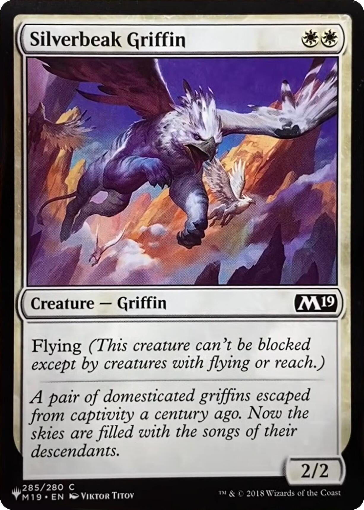 Image for Silverbeak Griffin (285/280) [The List Reprints] - Magic: The Gathering