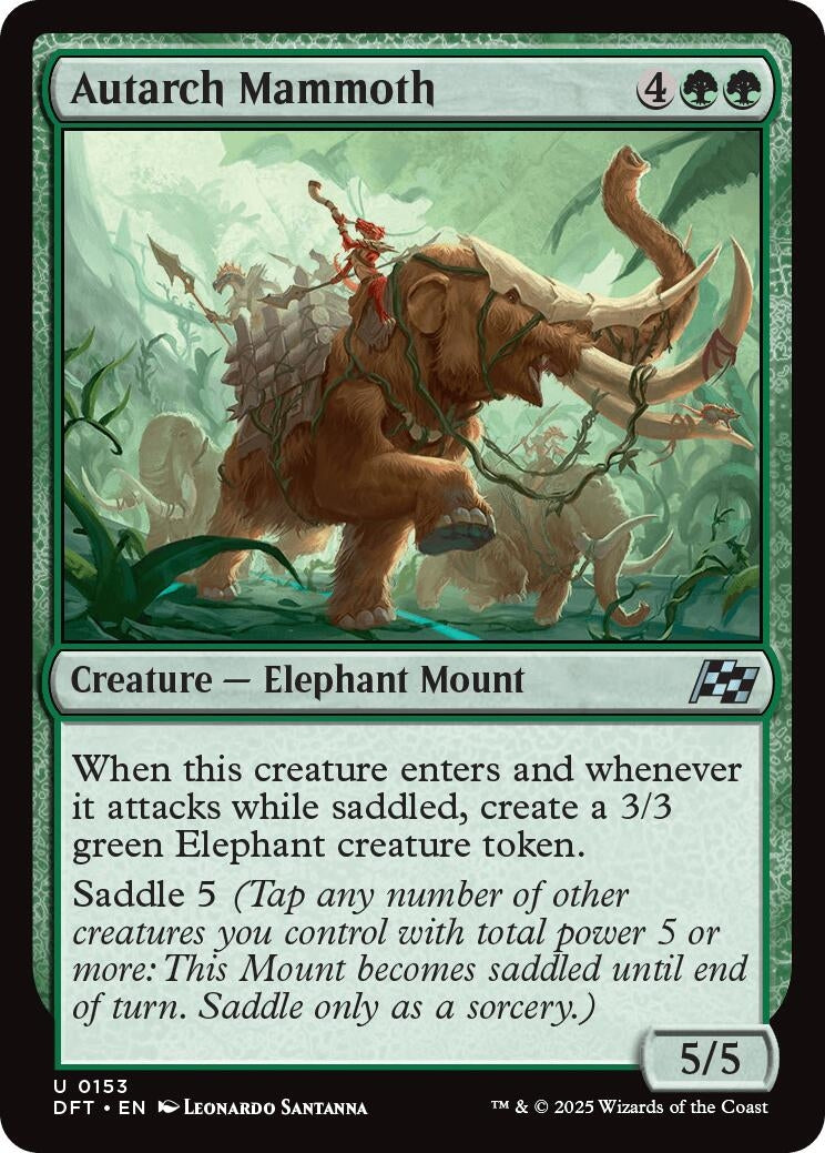 Image for Autarch Mammoth (153) [Aetherdrift] - Magic: The Gathering