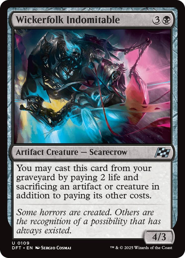 Image for Wickerfolk Indomitable (109) [Aetherdrift] - Magic: The Gathering
