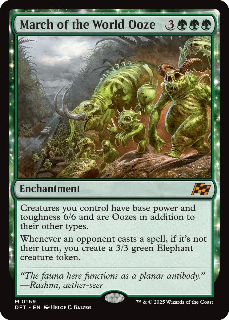 Image for March of the World Ooze (169) [Aetherdrift] - Magic: The Gathering