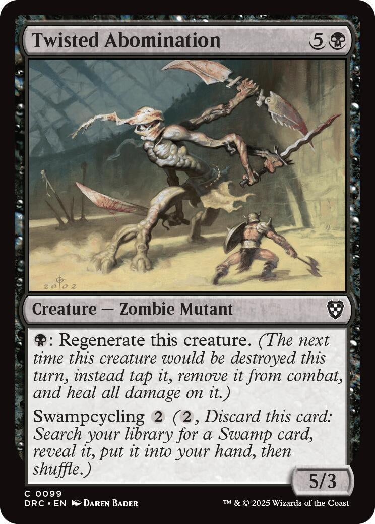 Image for Twisted Abomination (99) [Aetherdrift] - Magic: The Gathering
