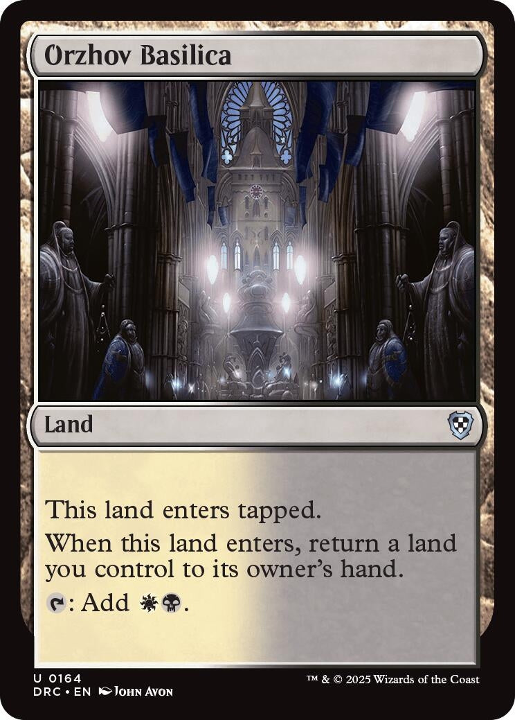 Image for Orzhov Basilica (164) [Aetherdrift] - Magic: The Gathering