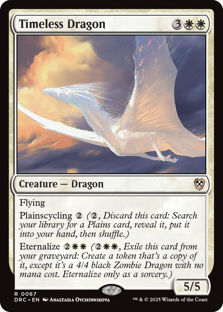 Image for Timeless Dragon (67) [Aetherdrift] - Magic: The Gathering