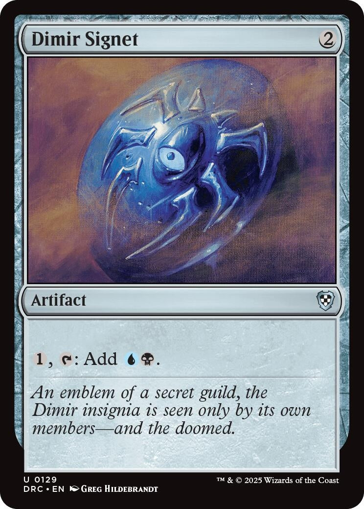 Image for Dimir Signet (129) [Aetherdrift] - Magic: The Gathering