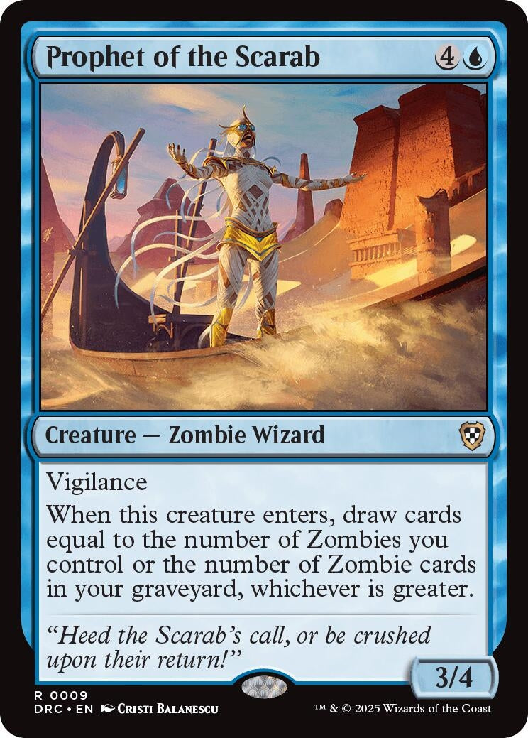 Image for Prophet of the Scarab (9) [Aetherdrift] - Magic: The Gathering