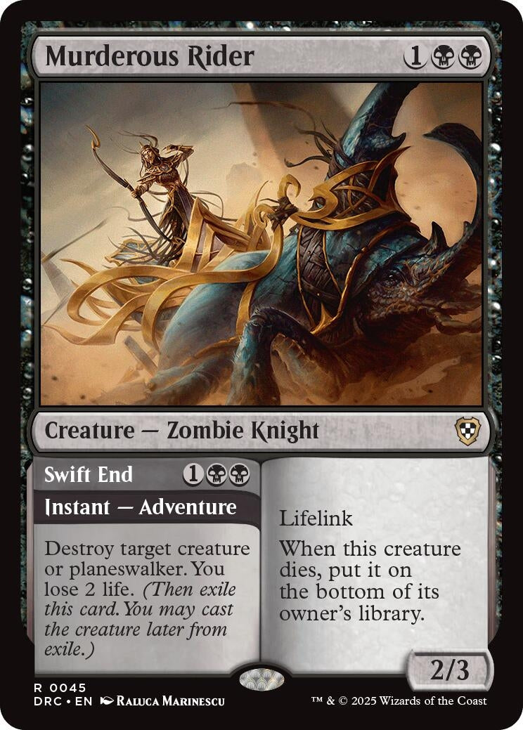 Image for Murderous Rider (45) [Aetherdrift] - Magic: The Gathering