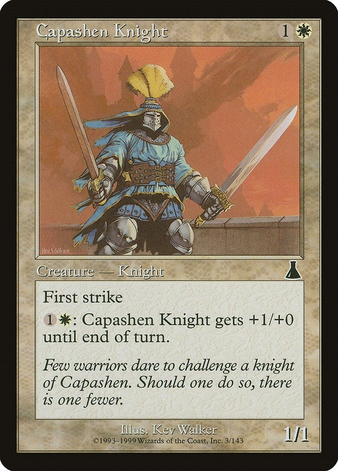 Image for Capashen Knight (3) [Urza's Destiny] - Magic: The Gathering