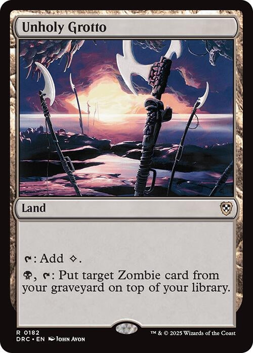 Image for Unholy Grotto (182) [Aetherdrift] - Magic: The Gathering