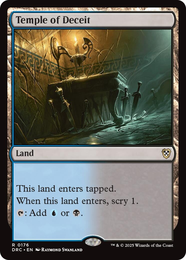Image for Temple of Deceit (176) [Aetherdrift] - Magic: The Gathering