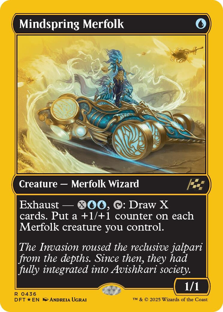 Image for Mindspring Merfolk (First-Place Foil) (436) [Aetherdrift] - Magic: The Gathering