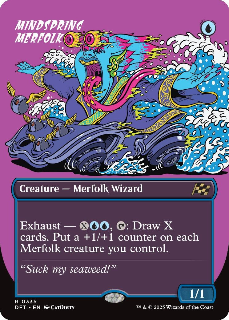 Image for Mindspring Merfolk (Borderless) (335) [Aetherdrift] - Magic: The Gathering