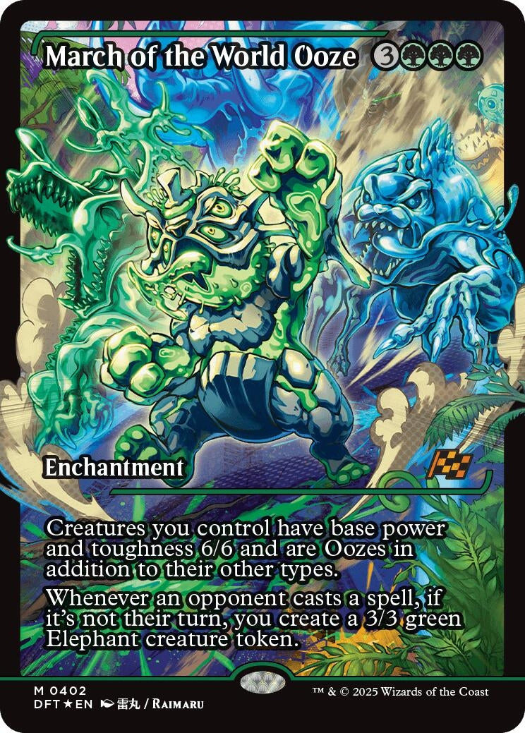 Image for March of the World Ooze (Showcase) (402) [Aetherdrift] - Magic: The Gathering