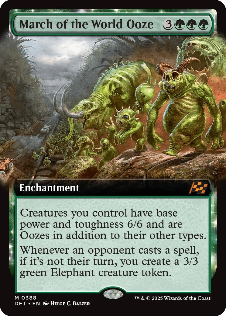 Image for March of the World Ooze (Extended Art) (388) [Aetherdrift] - Magic: The Gathering