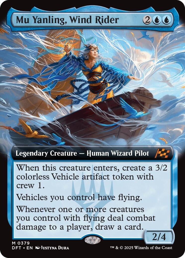 Image for Mu Yanling, Wind Rider (Extended Art) (379) [Aetherdrift] - Magic: The Gathering