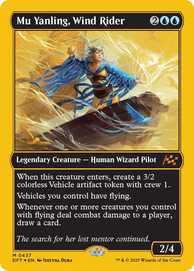 Image for Mu Yanling, Wind Rider (First-Place Foil) (437) [Aetherdrift] - Magic: The Gathering