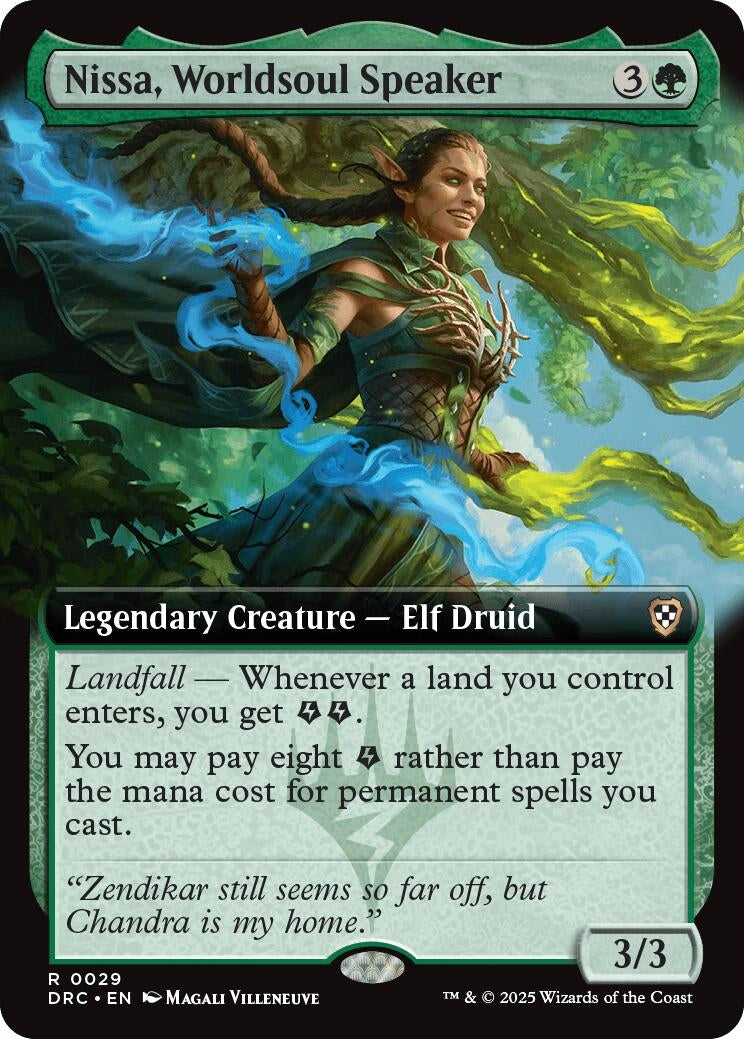 Image for Nissa, Worldsoul Speaker (Extended Art) (29) [Aetherdrift] - Magic: The Gathering