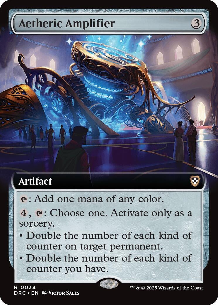 Image for Aetheric Amplifier (Extended Art) (34) [Aetherdrift] - Magic: The Gathering