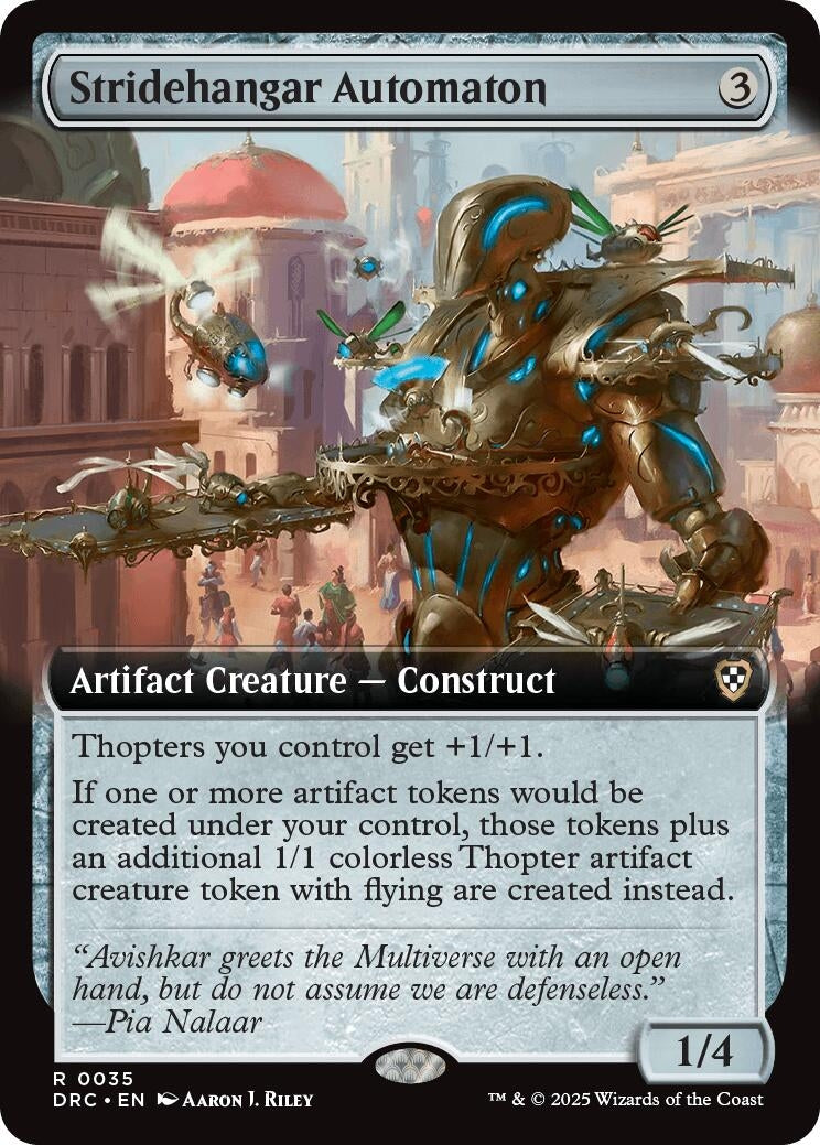Image for Stridehangar Automaton (Extended Art) (35) [Aetherdrift] - Magic: The Gathering