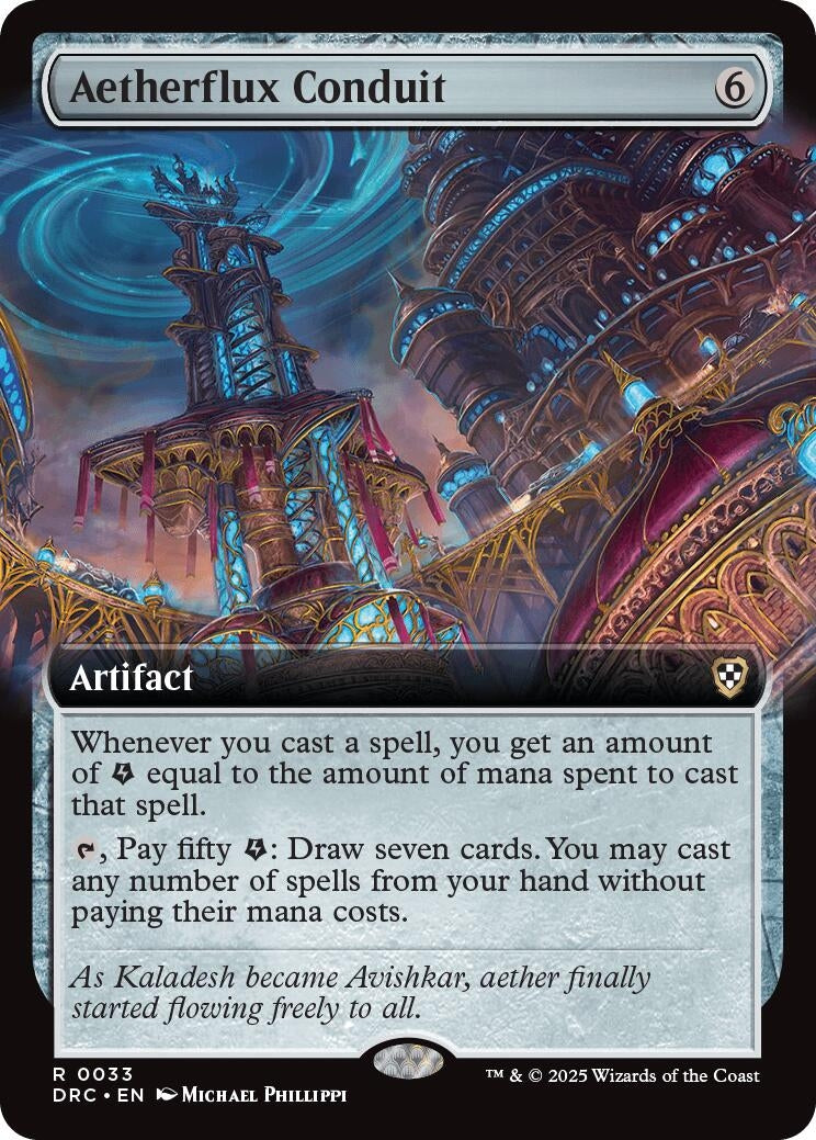 Image for Aetherflux Conduit (Extended Art) (33) [Aetherdrift] - Magic: The Gathering