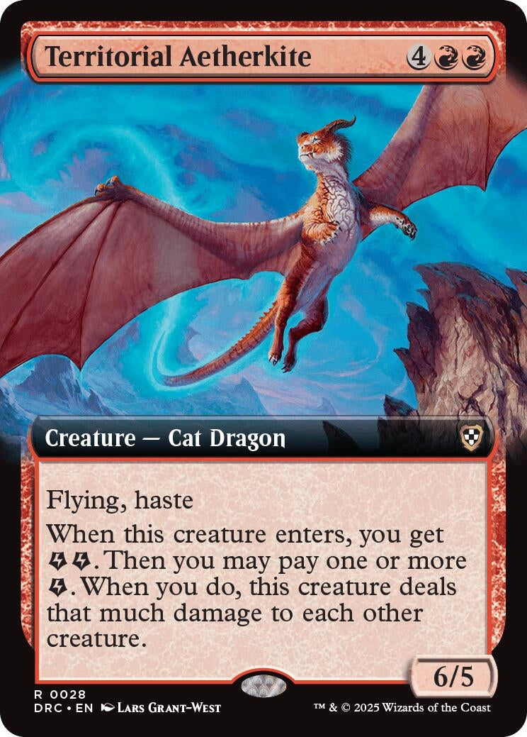 Image for Territorial Aetherkite (Extended Art) (28) [Aetherdrift] - Magic: The Gathering