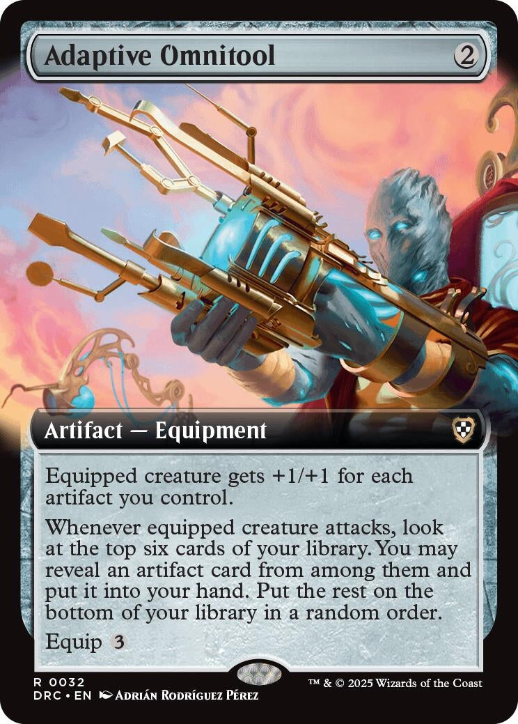 Image for Adaptive Omnitool (Extended Art) (32) [Aetherdrift] - Magic: The Gathering